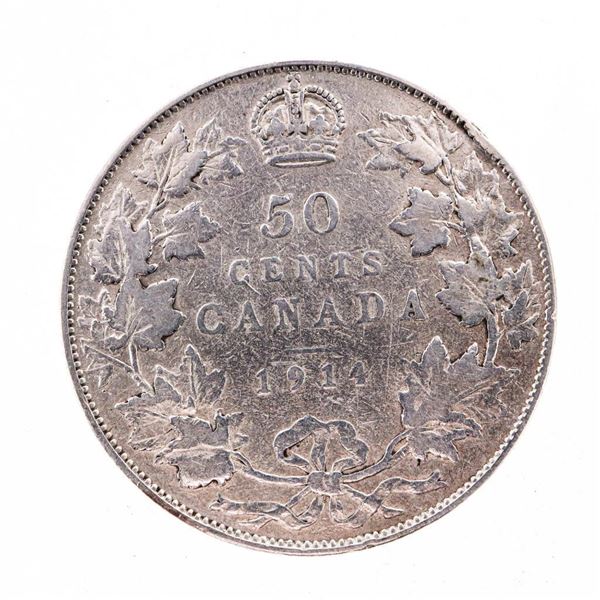 1914 Canada Silver 50 Cents