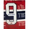 Image 2 : MAURICE RICHARD SIGNED LTD.EDITION CANADIANS CAREER STAT JERSEY 1/99 (AUTOGRAPH AUTHENTIC COA)