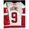 Image 1 : GORDIE HOWE DUAL SIGNED AND MULTI INSCRIBED REDWINGS JERSEY