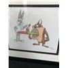 Image 2 : LTD EDITION VIRGIL ROSS CUSTOM FRAMED CARTOON SKETCH BUGS AND TAZ