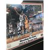 Image 2 : 1992 USA BASKETBALL DREAM TEAM OLYMPIC OFFICIAL PRINT CUSTOM FRAMED GCG HOLO