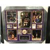 Image 1 : LARGE L.A LAKERS LEGENDS MULTI SIGNED COLLAGE SUADE MATTE 40 X 40 (PSA, BECKETT, JSA COA)