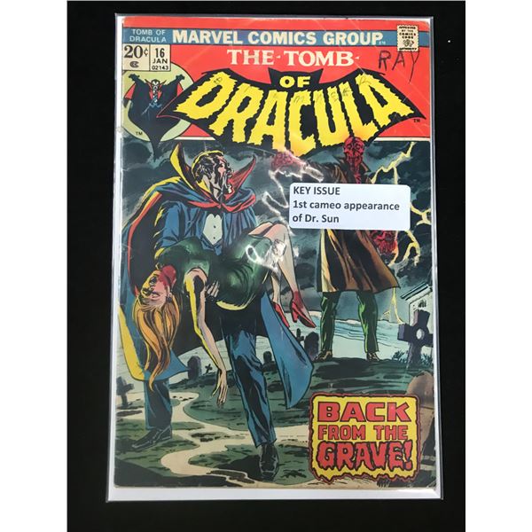 MARVEL COMICS THE TOMB OF DRACULA NO.16