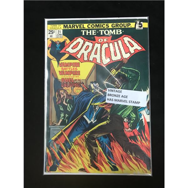 MARVEL COMICS THE TOMB OF DRACULA NO.21