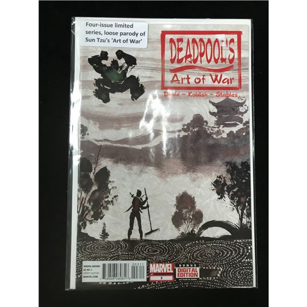 MARVEL COMICS DEADPOOL ART OF WAR NO.3