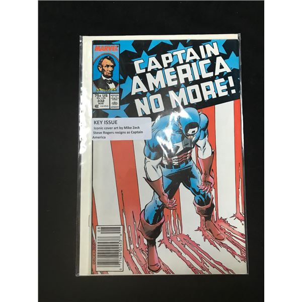 MARVEL COMICS CAPTAIN AMERICA NO MORE NO.332