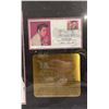 Image 2 : FRAMED PHOTOS & FIRST DAY OF ISSUE STAMP OF ELVIS PRESLEY WITH INFO PLAQUE 30" X 20"