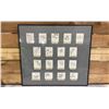 Image 1 : FRAMED 17 ASSORTED AUTOGRAPHS INCLUDING; WALTER PAYTON, JOE NAMATH, TOM JACKSON & MORE