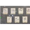 Image 2 : FRAMED 17 ASSORTED AUTOGRAPHS INCLUDING; WALTER PAYTON, JOE NAMATH, TOM JACKSON & MORE
