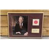 Image 1 : FRAMED PHOTO, AUTOGRAPH & PRESIDENTIAL SEAL OF GERALD FORD WITH COA 16" X 12"