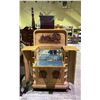 Image 2 : GEORGE ZEE ART CARVED CLAW FOOT KILN DRIED TIMBER BAR CABINET 35" X 18" X 42"