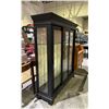 Image 2 : GLASS SLIDING DOOR 3 SHELF LIT DISPLAY CABINET 55" X 16" X 61"