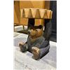 Image 2 : CARVED BEAR TABLE 12" X 18" (MINOR DAMAGE)
