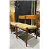 Image 2 : MID CENTURY MODERN PAIR OF WOVEN TWINE WOOD CHAIRS