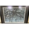 Image 2 : FRAMED LEP (6570/8659) BY ROBERT BATEMAN TITLED "DESCENDING SHADOWS TIMBER WOLVES" WITH COA 40" X