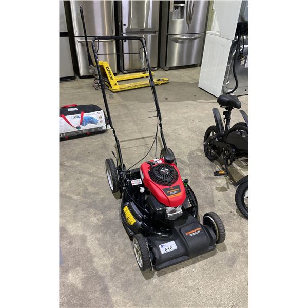 *UNKNOWN RUNNING CONDITION* REMINGTON 160CC SELF PROPELLED GAS LAWN MOWER (NO REAR BAG)