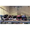 Image 1 : SHELF LOT OF ASSORTED BIKE HELMETS BRANDS INCLUDING; FOX, ONEAL, HJC AND MORE