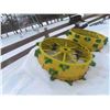 Image 3 : Set of Rear Tractor Wheels 46'' Diameter Plus Lugs Off John Deere D 