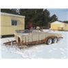 Image 1 : Load Boss Bumper Hitch 16' Tandem Flat Deck with Removable Stake Sides -Has TOD
