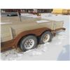 Image 4 : Load Boss Bumper Hitch 16' Tandem Flat Deck with Removable Stake Sides -Has TOD
