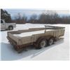 Image 7 : Load Boss Bumper Hitch 16' Tandem Flat Deck with Removable Stake Sides -Has TOD