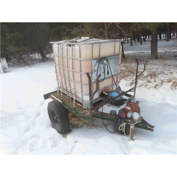 2 Wheel (Approx. 200 Gal) Water Tank Trailer with Electric Pump 