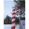 Image 3 : 2 Candy Cane Displays Made From Metal Culverts 18'' Diameter x Approx. 16' Long  - Display Use /
