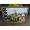 Image 1 : John Deere D Photo in Wood Frame 52'' x 39'' with Many Extras 