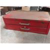 Image 1 : Metal 2 Drawer Center Piece Tool Cabinet 9'' Tall x 26 1/2'' Wide x 12'' Deep with Tools 