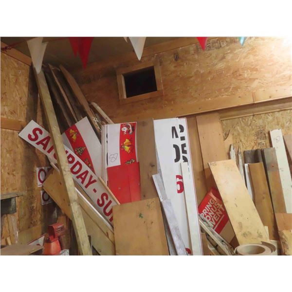 Variety of Lumber , Larger/Smaller Plywood Boards