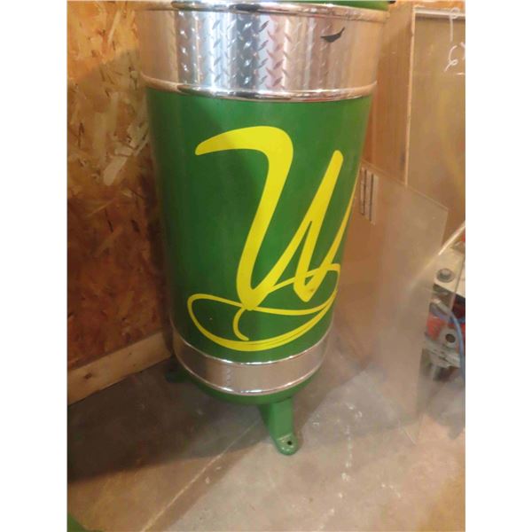 60 Gal Upright Air Compresser Tank Painted in John Deere Colors