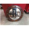Image 1 : Oak Round Bevelled Mirror 21'' Diameter