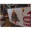 Image 4 : 3 Metal Framed Christmas Signs , Largest is 58'' x 48''