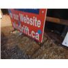 Image 4 : 2 Metal Framed Signs 56'' x 48'' & 55'' x 36''