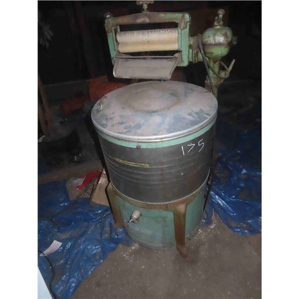 Antique Copper Tub Electric Washing Machine with Wringer