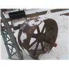 Image 1 : Large Steel Wheel 38'' Diameter x 18'' Wide