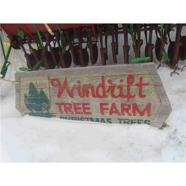 Windrift Tree Farms Wood Sign 24'' x 60''