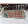 Image 1 : Windrift Tree Farms Wood Sign 24'' x 60''
