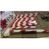 Image 1 : 16 Wooden Candy Cane Colored Boards &  Mail Box Display