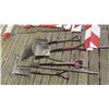 Image 1 : 6 Hand Yard Tools ; Shovel, Spade, Rakes