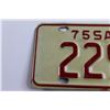 Image 2 : Sask 1975 Motorcycle Plate