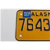 Image 2 : Alaska Motorcycle License Plate