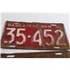 Image 2 : Pair of Sask 1941 License Plates