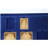 Image 4 : (3) 15 Gram Proof Set .999 Silver on Finished Gold - Not Authenticated