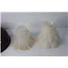 Image 2 : (3) Antique Lamp Shades