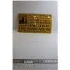 Image 1 : Hartford Fire Insurance Co. Sign - 19 1/2" x 11"