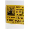 Image 2 : Hartford Fire Insurance Co. Sign - 19 1/2" x 11"