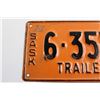 Image 2 : Saskatchewan 1950 Trailer License Plate