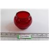 Image 1 : Red Kerosene Railroad Lantern Globe