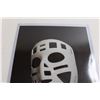 Image 2 : Signed Glenn Hall Goalie Mask Picture - 8" x 10"